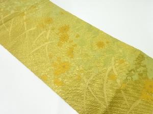 草花模様織出し名古屋帯